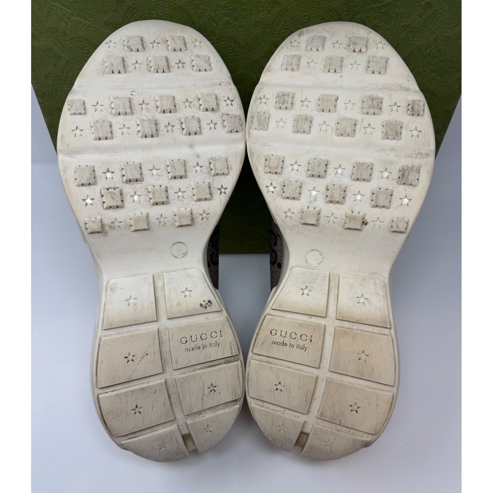Gucci Rhyton GG Beige Sneaker Size 12 US 11 Gucci - Picture 6 of 10